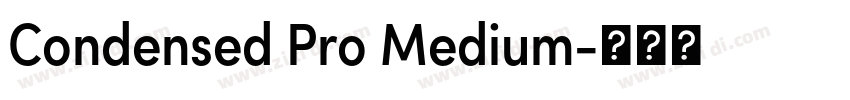Condensed Pro Medium字体转换 Condensed Pro Medium字体转换